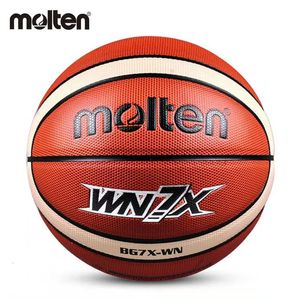 Pallone da basket originale Molten BGX-WN PU Taglia 7/6/5 Competizione giovanile per interni ed esterni Allenamento Resistente all'usura Baloncesto 7 231220