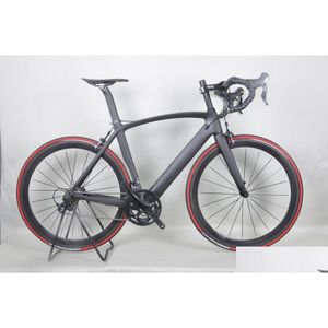 Bicicletas Design FM098 Preto Maaero Di2 Bicicleta de corrida de estrada com 5800 Groupset FL Carbono para vender entrega de gota Esportes ao ar livre Ciclismo Dhz67