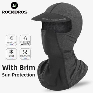 Rockbros Sun Protection Cycling Ice Seidenkappe Männer Frauen Anti-UV-Balaclava Motorradfischerei Outdoor Sport Gesichtsmaske für den Sommer 231220