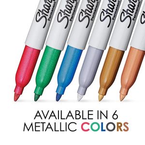 1224 PCS تعيين Sanford Sharpie Oil Marker Markers Colored Markers Art Pen Dertic Color Office Stationery 1mm NIB 231220