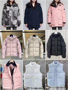 winter long-sleeved letter badge jacket warm windproof hooded coats designer women Fur collar down jacket women outerwear jacket