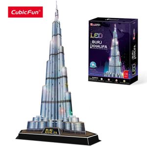 3DパズルCubicFun LED DUBAI BURJ KHALIFA 575 