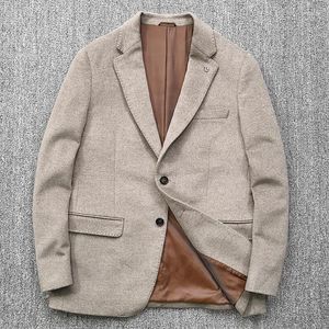 Ternos masculinos de alta qualidade blazer estilo britânico elegante simples moda avançada casual wear terno cavalheiro equipado jaqueta a01