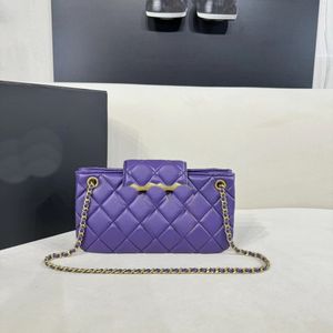 Neue Kettentasche, die schönste Umhängetasche aus 23 Karat Lammfell, Handytasche, vielseitiger Stil, Luxusmarke mit großem Fassungsvermögen, Mini-TN-Designertasche, Damentasche, Lippenstift