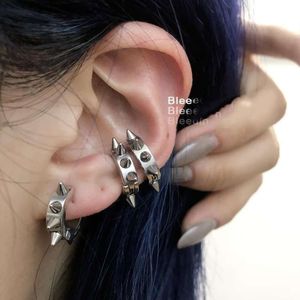 Riveted Ear Bones, Personalized Cochlea, Street Dark Punk Spikes, Super Cool Clip Earrings, Unisex Earrings