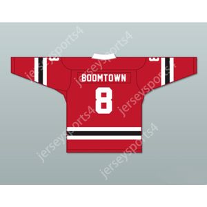 Custom Boomtown 8 Letterkenny Irish Red Alternative Hockey Trikot Neue Top S-M-L-XL-XXL-3XL-4XL-5XL-6XL