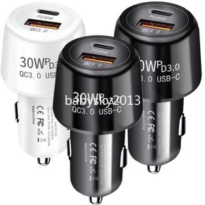 48W Araç Şarj Cihazı Süper Hızlı Şarj PD QC3.0 USB C Araba Telefon Şarj Cihazı Tip C Tip IPhone 14 15 Xiaomi Samsung S22 S23 Huawei B1