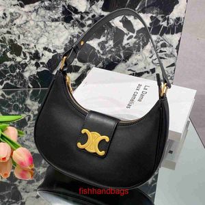 Allmatch casual Cellins's shoulder women bag handbag Triumphal Womens Bag New Ava Underarm Leather Moon Light Luxury SaddleWith original Logo