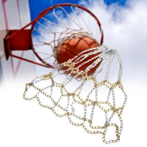 Universal Heavy Duty Hoop Training Basketball Net Indoor Chain Mål Hållbara utomhusspel Galvaniserade Steel Standard Sports 231220