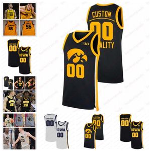 Custom Iowa Hawkeyes Basketball Jersey Even Brauns Brock Harding Ladji Dembele Ben Krikke Pryce Sandfort Owen Freeman Jerseys