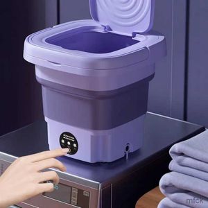 Mini çamaşır makineleri 8L katlanabilir mini çamaşır makinesi taşınabilir çorap iç çamaşırı külot geri çekilebilir ev çamaşır makinesi 3 modeller ile döner kuru
