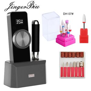 Nail Art Equipment 35000 RPM Electric Drill Machine Rechargeable Manicure Pen Apparatus For Gel Polisher 231219