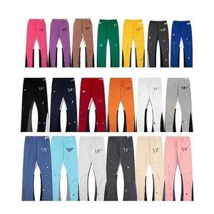 galleriesy pant designer pants galleriesy dept letter print galleries denim straight sweatpants speckled letter print pant003233