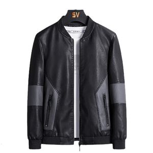 メンズファーフェイクファー秋メンズプーコート大規模レザージャケットメンファッションバイクアウターウェアS-5XL 6xl 7xl 8xl男性オーバーコート231220