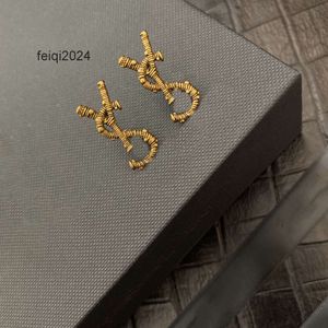 Designer Earring Love For Woman Brand Simple Letters Y Gold 925 Silver Diamond Ring Lady Jewelry Ear Stud mother TeacherDay