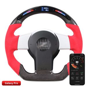 Real Carbon Fiber Steering Wheel Compatible for Nissan 350Z LED Performance Car Styling