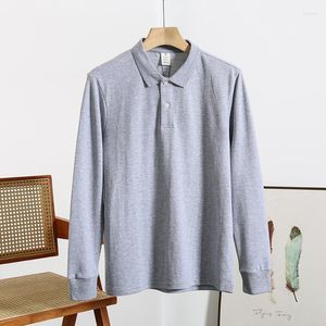 Herren-T-Shirts, Pendler-Baumwolle, modisches Polo-Kragen, langes T-Shirt