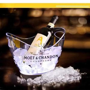 Охладители Moet Chandon Бутылка шампанского вина Сумка для заморозки Сумка для льда Вино Пиво Ведро для шампанского Прозрачный семейный бар Кухня Ресторан Подарок HK