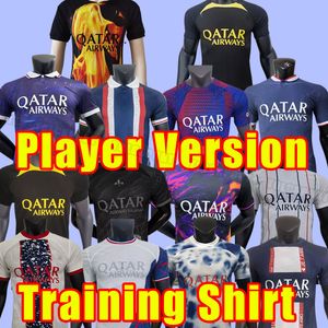 Player version 2023 2024 soccer jerseys maillot de foot MBAPPE HAKIMI MARQUINHOS VERRATTI football shirt 23 24 SERGIO RAMOS FABIAN KIT training suit