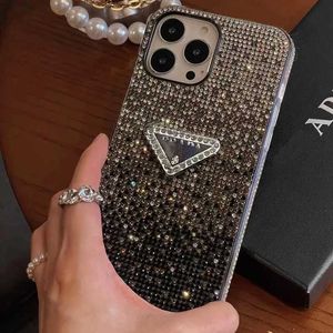 Bellissime custodie per telefoni iPhone con strass 15 14 Pro Max Bellissima borsa di design 13 12 16 11 X Xs Xr 7 8 Custodia di lusso