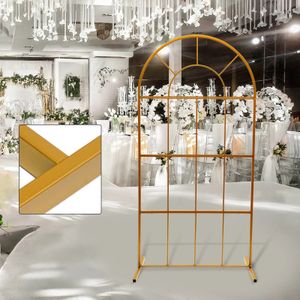 Gold Wedding Stand Arch Backdrop For Birthday Event Party Props DIY Dekoracja 231220