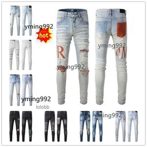 Jeans amis Luxury 2023 COOLGUY Man New imiri amiiri Mens Arrivals Designer Denim amari Holes Trousers Jean amirl Biker Pants amirlies am Clo PIQ3