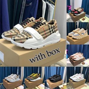 Classic Luxury Designer Vintage Men and Women Sports Shoes Checkered Stripe Casual Shoes Thick Sole Training Shoes Outdoor Sports Shoes Size 35-45 with box