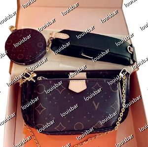 Laure 3-teiliges Set Luxus-Designer-Schultertaschen Damen-Kette Umhängetasche Lederhandtaschen Geldbörse Balance Female Messenger Tote Bag