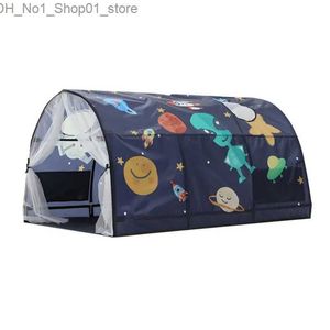 Toy Tents Bed Tent For Kids Single Bed Tent Canopy House Bed Tent Privacy Tents Bed Canopy Shelter Cabin Cartoon Stars Moon Sleeping Tents Q231220