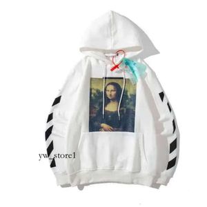 Męskie Off White Bluie Man Projektanci Women White Hoinie Skateboard Street Pullover Bluza Ubrania Offs White Oversize Crazy 4691