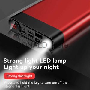 Cell Phone Power Banks 30000mAh Portable Power Bank with LED Light HD Digital Display Charger Travel Fast Charging PowerBank for Samsung Xiaomi IPhone J1220