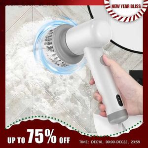 Rengöringsborstar Electric Cleaning Brush Hand Holding Wireless Multifunktionell funktion Hushåll Köksugn Vattentät rengöringsborska Q231220