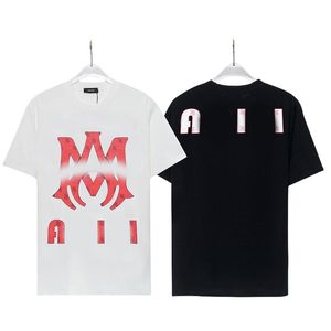 Men Plus Size Tees T-Shirts Tanks Fashion Spring Summer Streetwear Loose Cotton Tops White Letter Printed Tees