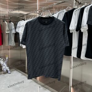 Xinxinbuy Men Designer Tee T Shirt Podwójna litera drukująca Roma Bawełniana bawełniana bawełniana