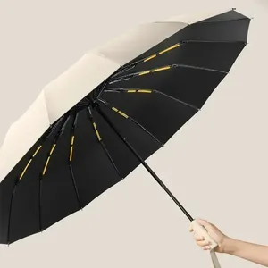 Umbrellas Compact Fold Umbrella Business Double Bones Luxury Automatic Men Windproof Travel Large Womens Rain