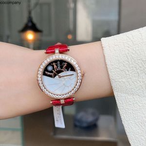 Diamond Four-Leaf Clover VA Van Designer Fashion Luxury Cleefly Women Causal Watch New Women's Diamond Inlaid Minimalist Montre de Luxe V8pq C9f6