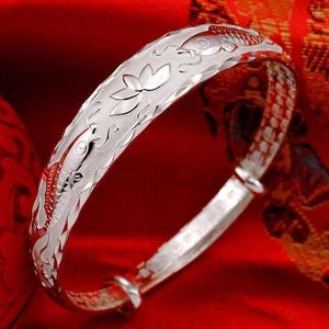 Rogów Rogów Zagraj w bransoletki lotosowe dla kobiet klasyczne modne imprezę weselną prezenty biżuterii
