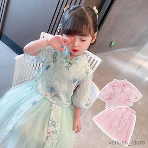 Flickas klänningar baby flickor cheongsam klänningar prinsessa vestidos broderi barn kinesisk stil qipao kläder barn spädbarn klänningar flicka kläder