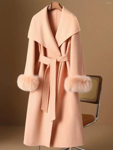 Casual Dresses Foreigner Style Age Reducing Double-sided Cashmere Coat For Women's Autumn And Winter Long Super Beautiful High-end Woolen