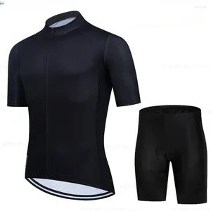 Conjuntos de Corrida 2023 Conjunto de Ciclismo Homem Jersey Manga Curta Kit de Roupas de Bicicleta MTB Bike Wear Triathlon