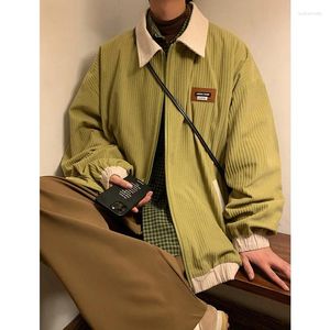 Jackets femininos Spring Autumn Corduroy feminino Baseball Bomber Bomber