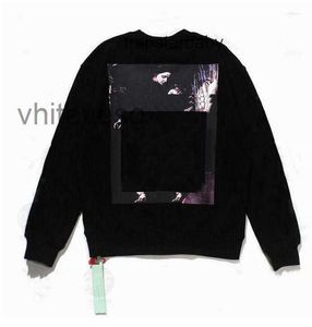 Męskie białe z kapturem z kapturem Hip Hop Men Streetwear Man Womens Projektanci z kapturami deskorolki Hoodys Street Pullover Bluza Ubrania Bluza Owwrotne przestępstwo GZ1Q