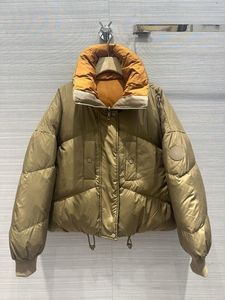 Piumini da donna della pista di Milano 2023 Nuovo inverno colletto alla coreana manica lunga marca stesso stile cappotti giacche firmate da donna 1220-8