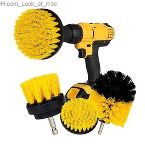 Escovas de limpeza 3pcs Power Scrubber Brush Set para banheiro Drillbrushes Kit de fixação sem fio Power Toilet Brush Escova de limpeza elétrica Q231220