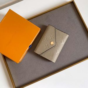 Kadınlar için gerçek deri cüzdan çok renkli kısa kart sahibi kadın çantası klasik fermuar cep toptan satış m41938 cüzdan orijinal kutu tasarımcı çantası lüks kart tutucu