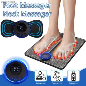 Electric massagers Electric EMS Foot Massager Pad Foldable Massage Mat Muscle Stimulation Relief Pain Relax Feet poer DropshippingL231220