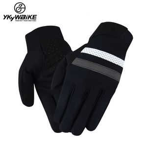 YKYWBIKE WINTER CYCLING GLOVES BICYCLES GLOVES WINDPROOF防水温水フリースグローブ長距離サイクリンググローブ231220