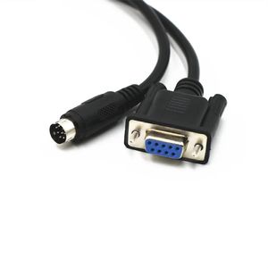 Tela de toque e cabo de comunicação PLC MD8 PIN para cabo de conexão RS422 de 9 buracos