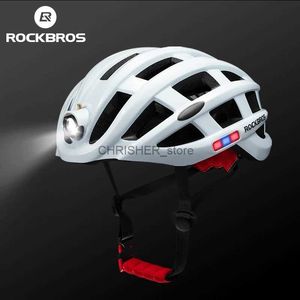 Альпинистские шлемы ROCKBROS Велосипедный налобный фонарь Велосипедный шлем Литой велосипедный легкий шлем Спортивная безопасность MTB Велосипедная кепка Шлем для мужчин и женщин