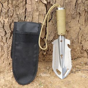 Spade Shovel Portable Camping Vandring Travel Pinic Multifunktionell Ordnance Survival Outdoor Equipment Garden Tool 231219